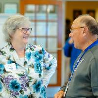 two people talk about the panel